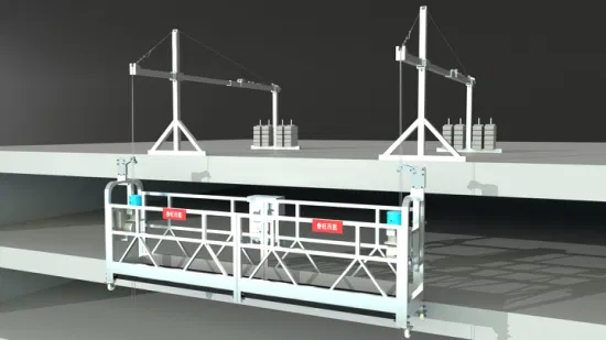 Zlp800 Luwang plate-forme suspendue galvanisée de gondole de construction pour l'entretien des murs de bâtiments élevés