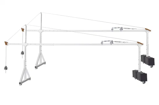 Palan électrique en acier, plate-forme de travail suspendue en aluminium pour le nettoyage du verre et l'installation de murs-rideaux avec approbation CE