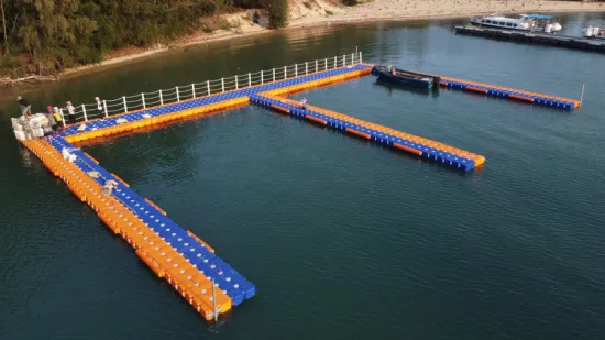 Plate-forme de pont de ponton de Cubes de quai flottant en plastique d'eau de vente chaude de prix bon marché pour le bateau de Yacht